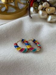 Luseera Pozłacane kolczyki-kreole rozmiar: onesize. Żółte kolczyki Luseera, pozłacane. Za 39.99 zł.