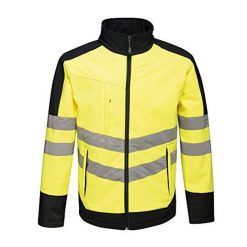 Kurtka Softshellowa Unisex Dla Dorosłych HiVis Odblaskowy Materiał. Niebieskie kurtki przejściowe sportowe Regatta, l, bez wzorów, z materiału, bez kaptura, trekkingowe. Za 247.99 zł.