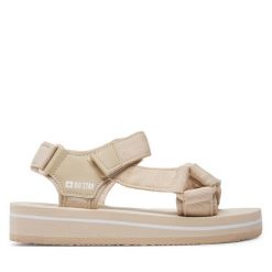 Sandały Big Star Shoes. Brązowe sandały BIG STAR SHOES, bez wzorów, retro, bez obcasa, na płaskiej podeszwie, bez zapięcia. Za 199.99 zł.