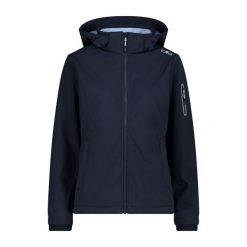 Kurtka damska turystyczna CMP 39A5006. Niebieskie kurtki przejściowe sportowe CMP, xs, bez wzorów, z softshellu, bez kaptura, trekkingowe. Za 400.30 zł.
