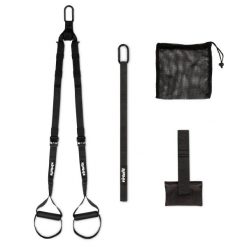 Suspension Trainer Pro z torbą do przechowywania. Czarne torby sportowe VIRTUFIT, bez wzorów, z materiału, duże. Za 194.00 zł.