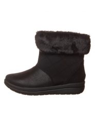 Clarks Botki "Cabrini Reef" w kolorze czarnym rozmiar: 40. Czarne botki Clarks, bez wzorów, bez obcasa, bez zapięcia. Za 256.09 zł.