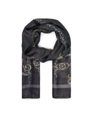Guess Chusta AW5532 VIS03 Czarny. Czarne chusty Guess, z aplikacjami, z wiskozy. Za 154.99 zł.