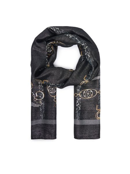 Guess Szal AW5532 VIS03 Czarny. Czarne chusty Guess, z aplikacjami, z wiskozy. Za 154.99 zł.