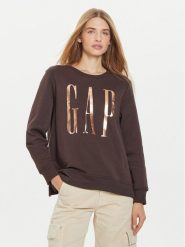 Gap Bluza 540907-05 Brązowy Relaxed Fit. Brązowe bluzy GAP, xs, bez wzorów, z syntetyku, bez kaptura. Za 99.99 zł.
