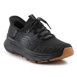 Buty Skechers Slip-Ins: Edgeride - Raygo 232932-BBK czarne. Czarne buty treningowe bez wzorów, z materiału, bez zapięcia. Za 517.53 zł.