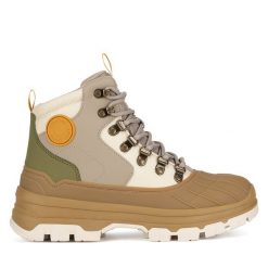 Botki Hunter. Szare botki Hunter, bez wzorów, bez obcasa, na płaskiej podeszwie, bez zapięcia. Za 629.99 zł.