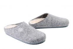 DR. BRINKMANN 320261-91 hellgrau, kapcie damskie. Szare kapcie Dr. Brinkmann, bez wzorów. Za 157.17 zł.