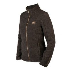 Damski polar HORKA Francesca. Brązowe bluzy z polaru Horka, bez wzorów, z polaru, do jazdy konnej. Za 287.50 zł.