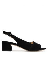 HÖGL Sandały 0-182112-01000 Czarny. Czarne sandały Högl, bez wzorów, ze skóry, bez obcasa, na słupku, bez zapięcia. Za 689.99 zł.