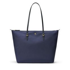 Torebka LAUREN RALPH LAUREN. Niebieskie shopper bag Lauren Ralph Lauren, bez wzorów, bez dodatków. Za 719.99 zł.