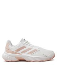 Adidas Buty do tenisa Courtjam Control 3 ID5711 Biały. Białe buty treningowe adidas, bez wzorów, z materiału, bez zapięcia, tenisowe. Za 279.99 zł.