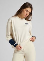 DAMSKA BLUZA LEE CUT & SEW RAGLAN SWS SHARK TOOTH L36UTXQB 112107925. Bluzy bez kaptura Lee, l, bez wzorów, bez kaptura. W wyprzedaży za 49.99 zł.