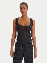 Adidas Top KD2838 Czarny Slim Fit. Czarne topy adidas, l, bez wzorów, z syntetyku, bez kołnierzyka, bez ramiączek. Za 149.99 zł.