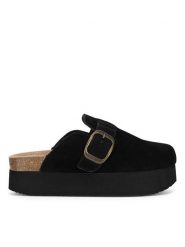 Badura Klapki TS6207-01 Czarny. Czarne klapki Badura, bez wzorów, bez obcasa, bez zapięcia. Za 199.99 zł.