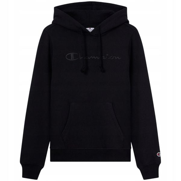 Bluza damska Champion Hooded Sweatshirt. Czarne bluzy Champion, l, bez wzorów, z bawełny, klasyczne, bez ramiączek, z kapturem. Za 202.99 zł.