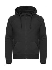 Clique Bluza z kapturem Miami PRO Full Zip w mieszance bawełny i poliesteru z. Czarne bluzy CLIQUE, xl, bez wzorów, z bawełny, bez ramiączek, z kapturem. Za 216.90 zł.