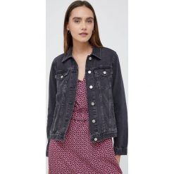 GAP kurtka jeansowa damska kolor czarny przejściowa. Czarne kurtki GAP, m, bez wzorów, z jeansu, bez kaptura. Za 279.99 zł.