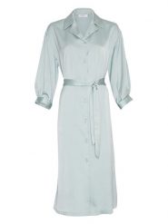 MOSS COPENHAGEN Sukienka "Myrina" w kolorze miętowym rozmiar: L. Zielone sukienki Moss Copenhagen, l, bez wzorów, z tkaniny, bez kołnierzyka, bez ramiączek, maxi. Za 177.94 zł.