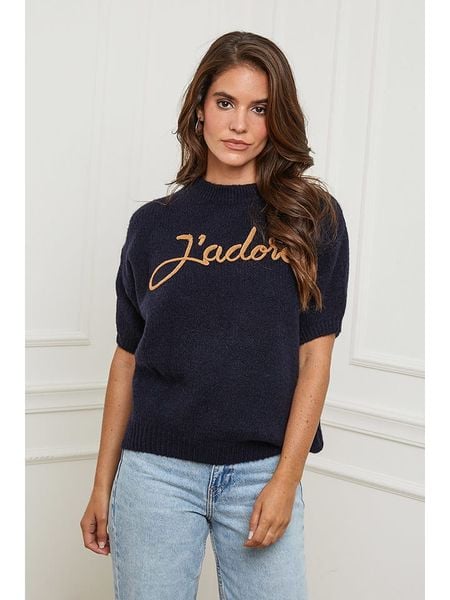 L'armoire de Suzette Sweter w kolorze granatowym rozmiar: 34/36. Niebieskie swetry L'armoire de Suzette, l, bez wzorów, z wełny, klasyczne, bez ramiączek. Za 126.15 zł.