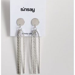 Kolczyki wiszące - Jasny szar. Kolczyki marki Sinsay. Za 10.00 zł.