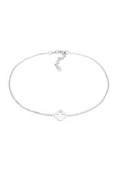 Elli Damska bransoletka na kostkę zawieszka koniczynka na szczęście ze srebra próby 925 Sterling Silver Bransoletki na nogę 1 ct Damski. Szare bransoletki Elli, srebrne. Za 208.99 zł.
