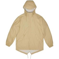 Kurtka RAINS FISHTAIL JACKET W3 Beżowy. Brązowe kurtki Rains, m, bez wzorów, z syntetyku, bez kaptura. Za 274.99 zł.