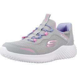 Buty SKECHERS BOUNDER - SIMPLE CUT SLIP-INS Szary. Szare buty do biegania Skechers, bez wzorów, z syntetyku, bez zapięcia, do biegania. Za 173.99 zł.