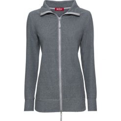 Bluza rozpinana z polaru bonprix szaro-czarny w paski. Bluzy bez kaptura bonprix. Za 44.99 zł.