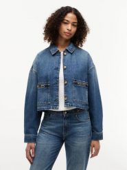 Tommy Hilfiger kurtka dżinsowa Kobiety Bawełna (100%) niebieski, XL. Niebieskie kurtki Tommy Hilfiger, xl, bez wzorów, z bawełny, eleganckie, bez kaptura. Za 699.95 zł.