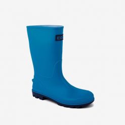 Damskie kalosze Coqui - wysokie, bezszwowe, antypoślizgowe. Niebieskie kalosze Coqui, bez wzorów, z materiału, bez zapięcia. Za 138.99 zł.