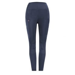 Damskie legginsy jeździeckie Cavallo Lin Grip Rl. Niebieskie legginsy CAVALLO, z aplikacjami, klasyczne. Za 284.85 zł.