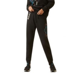 Damskie spodnie dresowe Ariat Real. Czarne spodnie dresowe Ariat, bez wzorów, z dresówki. Za 281.50 zł.