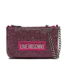 Torebka LOVE MOSCHINO. Czerwone torebki klasyczne Love Moschino, bez wzorów, klasyczne, bez dodatków. Za 869.99 zł.