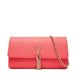 Torebka Valentino. Pomarańczowe kopertówki Valentino, bez wzorów, wizytowe, bez dodatków. Za 219.99 zł.