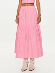 Vero Moda Spódnica trapezowa Charlotte 10303657 Różowy Regular Fit. Czerwone spódnice Vero Moda, s, bez wzorów, z bawełny, trapezowe. Za 49.99 zł.