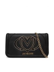 LOVE MOSCHINO Torebka JC4010PP1NLG0000 Czarny. Czarne kopertówki Love Moschino, bez wzorów, ze skóry, wizytowe, bez dodatków. Za 589.99 zł.