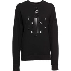 Bluza dresowa bonprix czarno-biały z nadrukiem. Bluzy marki INOVIK. Za 37.99 zł.