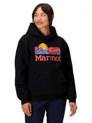 Marmot Bluza "Coastal" w kolorze czarnym rozmiar: M. Czarne bluzy Marmot, m, bez wzorów, z kapturem. Za 168.46 zł.