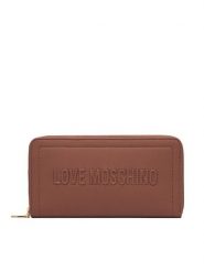LOVE MOSCHINO Portfel Signature Love JC5500PP1PLE0200 Brązowy. Brązowe portfele Love Moschino, bez wzorów, ze skóry. Za 459.99 zł.