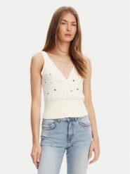 United Colors Of Benetton Top 10C1EH01A Beżowy Regular Fit. Brązowe topy United Colors Of Benetton, m, bez wzorów, z bawełny, bez kołnierzyka, bez ramiączek. Za 189.99 zł.