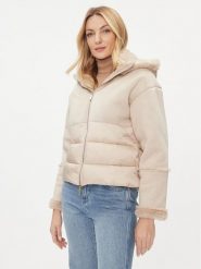 Marella Kurtka puchowa Ritmo 2334560337200 Beżowy Regular Fit. Brązowe kurtki Marella, bez wzorów, z puchu, bez kaptura. Za 949.99 zł.