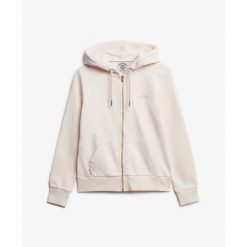 Damska bluza z kapturem zapinana na zamek Superdry Essential Logo Hb. Czerwone bluzy Superdry, uniwersalny, bez wzorów, eleganckie, bez ramiączek, z kapturem. Za 318.95 zł.