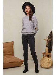 Soft Cashmere Sweter w kolorze szarym rozmiar: 38/40. Szare swetry Soft Cashmere, bez wzorów, z kaszmiru, bez ramiączek. Za 104.99 zł.