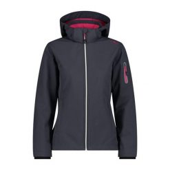 Kurtka damska turystyczna CMP 39A5006. Niebieskie kurtki przejściowe sportowe CMP, xl, bez wzorów, z softshellu, bez kaptura, trekkingowe. W wyprzedaży za 279.99 zł.