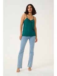 Cream Top w kolorze turkusowym rozmiar: L. Zielone topy Cream, l, bez wzorów, z koronki, bez kołnierzyka, bez ramiączek. Za 72.95 zł.