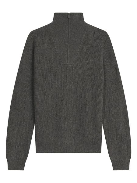 AUTHENTIC CASHMERE Kaszmirowy sweter w kolorze antracytowym rozmiar: L. Czarne swetry AUTHENTIC CASHMERE, l, bez wzorów, z kaszmiru, bez ramiączek. Za 500.99 zł.