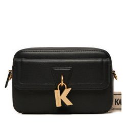 Torebka KARL LAGERFELD. Czarne listonoszki KARL LAGERFELD, bez wzorów, bez dodatków. Za 839.99 zł.