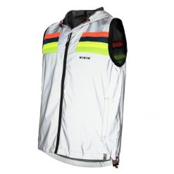 WOWOW - Sportowa Kurtka Rowerowa Unisex W Pełni Odblaskowa. Szare kurtki do biegania WOWOW, l, bez wzorów, z materiału, bez kaptura, rowerowe. Za 320.49 zł.