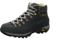 Buty turystyczne damskie Zamberlan New Trail Lite Evo GTX. Niebieskie trekkingi Zamberlan, bez wzorów, z gore-texu, bez zapięcia, trekkingowe, gore-tex. Za 1,087.15 zł.